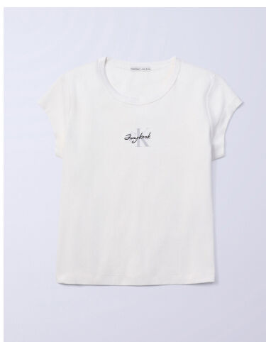 Jung Kook for Calvin Klein Monogram Baby Tee 